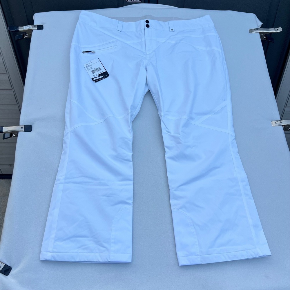 Obermeyer Malta Ski Pants Women's Size 22 Short White Insulated‎ Waterproof